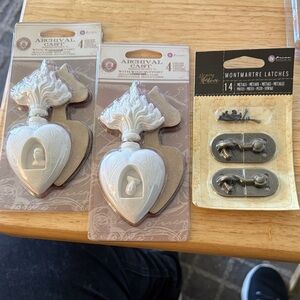 Prima Marketing includes all 3 items Archival Cast (2) Montmartre Latches (1)